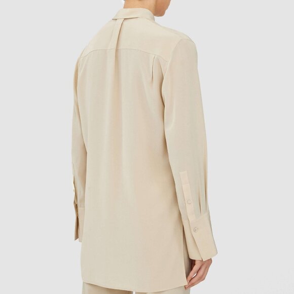 Silk Crepe de Soie Bold Blouse - Picture 6 of 10